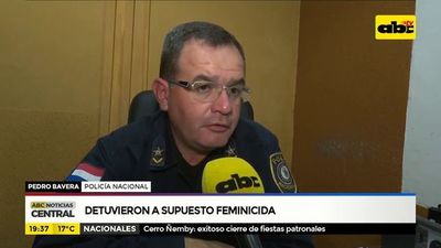 Detuvieron a supuesto feminicida - ABC Noticias - ABC Color