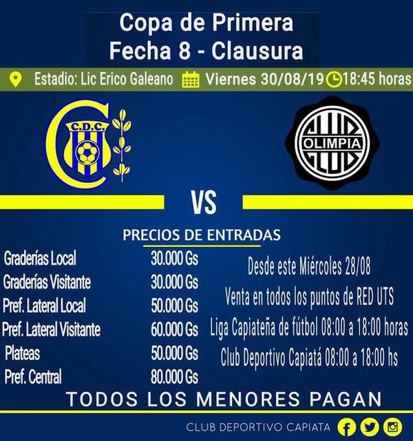 Precios para ver al puntero - Fútbol - ABC Color
