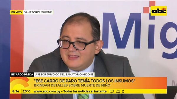 Brindan detalles sobre la muerte del niño en sanatorio - ABC Noticias - ABC Color