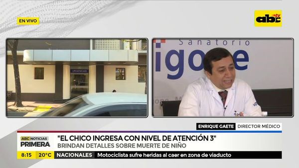 Representantes del Migone brindan detalles sobre muerte del niño - ABC Noticias - ABC Color