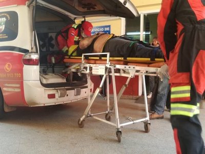 Descarga eléctrica le tiró 10 metros a un trabajador