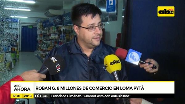Roban 8 millones de comercio en Loma Pyta - ABC Noticias - ABC Color