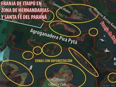 Ganaderas deforestaron bosques de la Itaipú con y sin su autorización