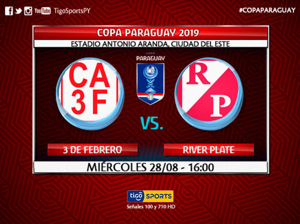 3 de Febrero y River Plate buscan el boleto a los octavos de final