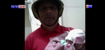 Se adelantó y nació en un carro de bomberos | Noticias Paraguay