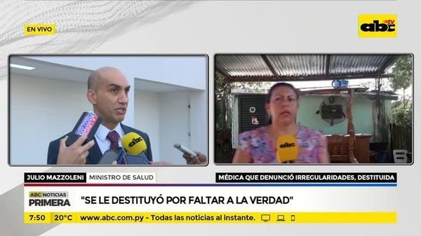 Mazzoleni: “Se le destituyó por falta a la verdad” - ABC Noticias - ABC Color
