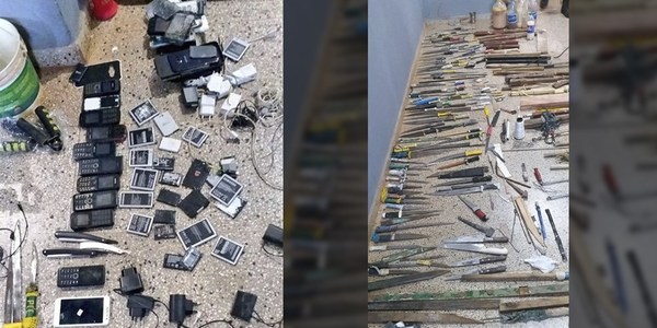 MÁS DE 200 ARMAS INCAUTADAS EN EL CERESO DURANTE OPERATIVO DE CATEO
