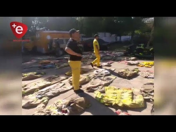 BOMBEROS AMARILLOS RECIBEN EQUIPOS DE CANADÁ