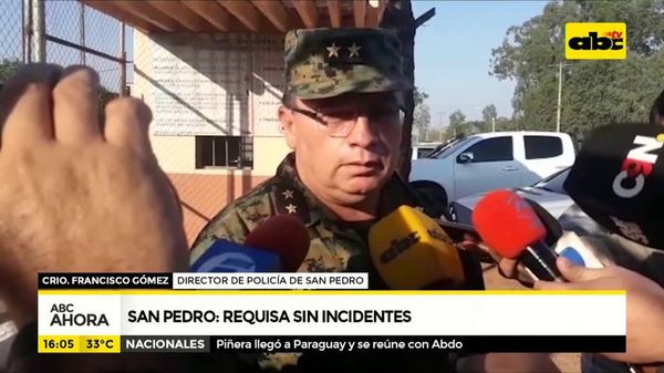 San Pedro requisa sin incidentes - ABC Noticias - ABC Color