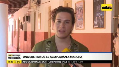 Universitarios se acoplarán a la marcha - ABC Noticias - ABC Color