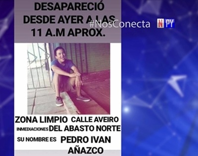 Familiares buscan desesperadamente a joven desaparecido | Noticias Paraguay