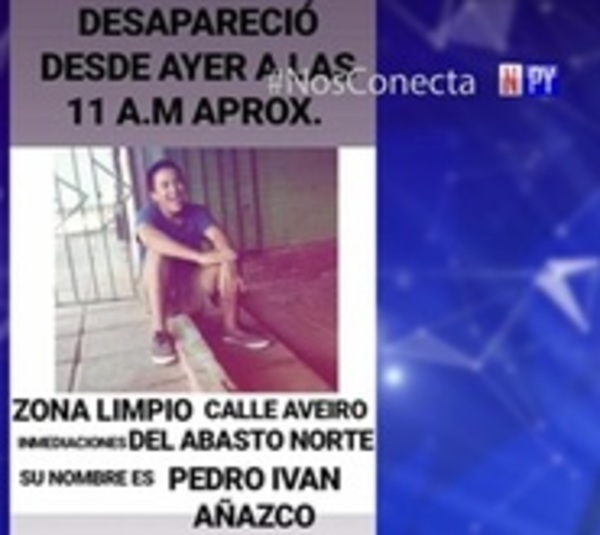 Familiares buscan desesperadamente a joven desaparecido - Paraguay.com