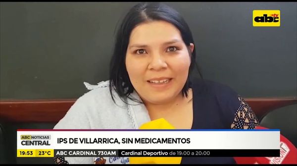IPS de Villarrica sin medicamentos - ABC Noticias - ABC Color
