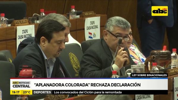 Aplanadora colorada rechaza declaracón - ABC Noticias - ABC Color