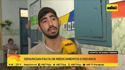 Denuncian falta de medicamentos en Hospital Barrio Obrero - ABC Noticias - ABC Color