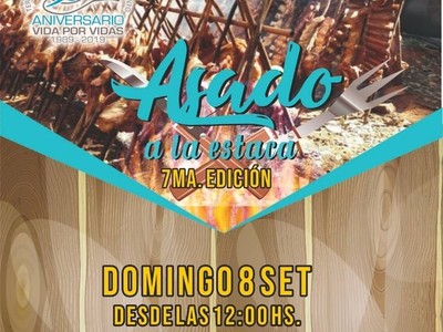 Asado a la estaca para recaudar fondos