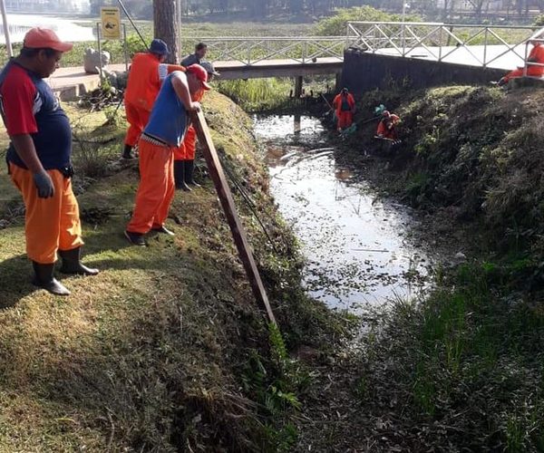 Más de siete toneladas de basura retiradas del Lago de la República