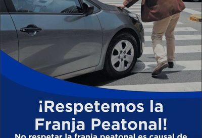“Respetemos la franja peatonal”, campaña vial  inicia en CDE