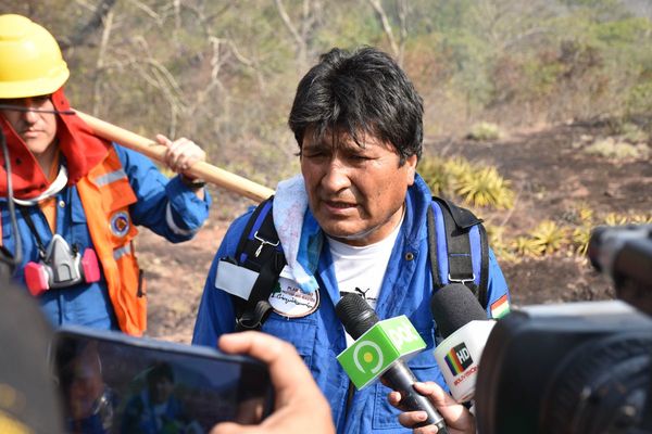 Campaña electoral de Evo Morales en jaque por incendios en Bolivia