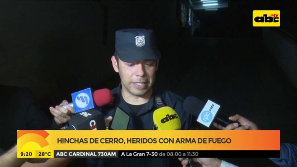 Hinchas de Cerro Porteño heridos con arma de fuego - ABC Noticias - ABC Color