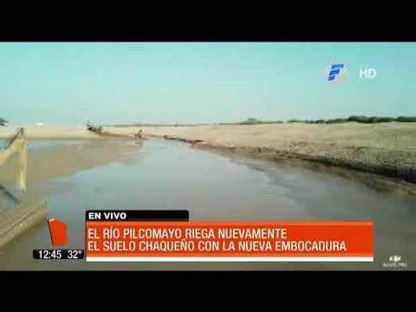 Aguas del Pilcomayo ingresan al Chaco paraguayo