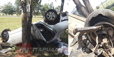 VIOLENTO ACCIDENTE SOBRE LA RUTA 8 A LA ALTURA DE GRAL. ARTIGAS