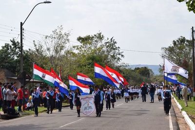 Con desfile cívico-estudiantil celebran 118 años de fundación de Escobar - Nacionales - ABC Color