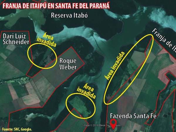 Itaipú dice que 82% de invasiones son de gente con apellido brasileño