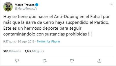 Trovato culpó a la barra de Cerro - Fútbol - ABC Color