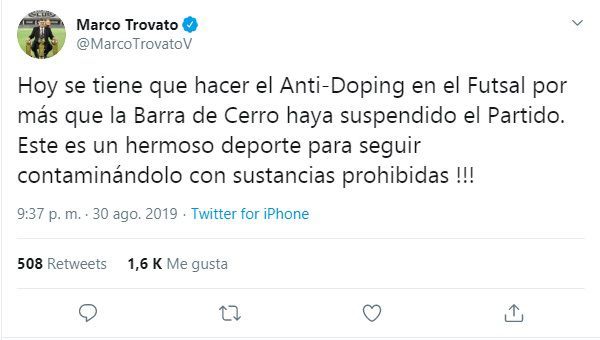 Trovato culpó a la barra de Cerro - Fútbol - ABC Color