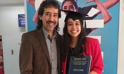 Michelín Ortiz feliz con el logro de su hija