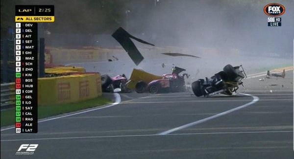 Grave accidente en la Fórmula 2 - Automovilismo - ABC Color