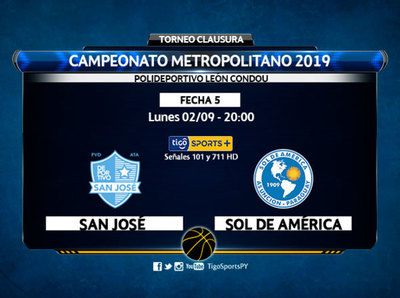Empatados en puntos, San José y Sol de América se ven la cara
