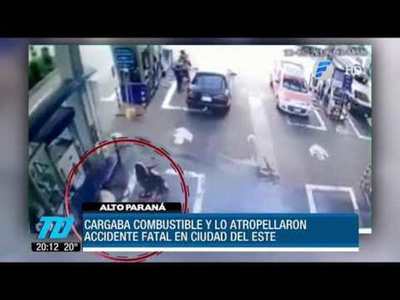 Cargaba combustible, lo atropellaron y murió