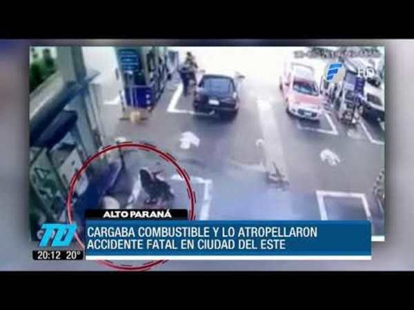 Cargaba combustible, lo atropellaron y murió