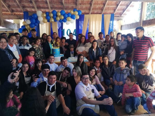 Excombatiente festejó sus 104 primaveras