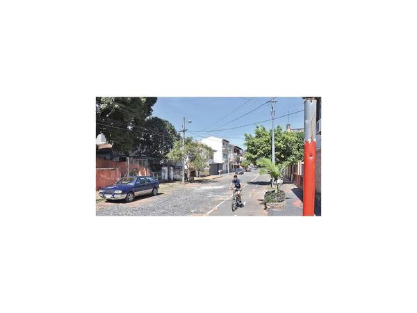 La bicisenda quedó sin señalización