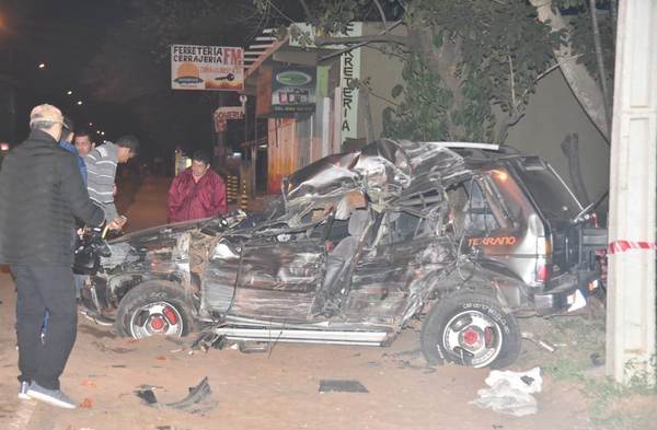 Choque fatal en Limpio •