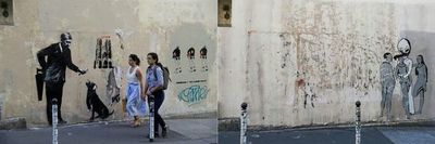 Roban un grafiti de Banksy a las puertas del Pompidou de París - Artes Plásticas - ABC Color