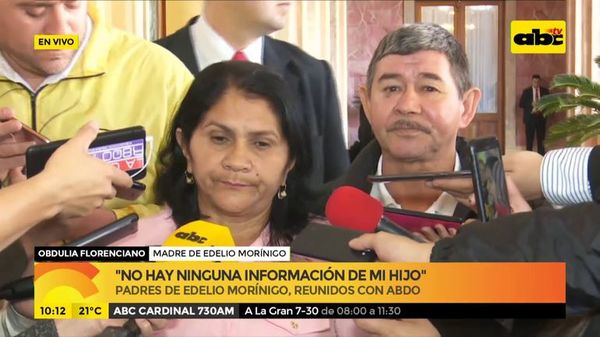 Padres de Edelio Morinigo, reunidos con Abdo - ABC Noticias - ABC Color