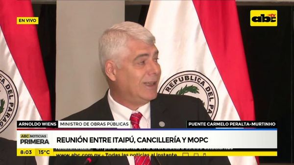 Representantes de Itaipú, Cancillería y MOPC se reúnen - ABC Noticias - ABC Color