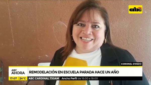 Remodelación en escuela parada hace un año - ABC Noticias - ABC Color