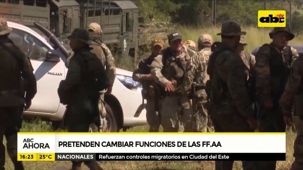 Pretender cambiar funciones de las FF.AA - ABC Noticias - ABC Color