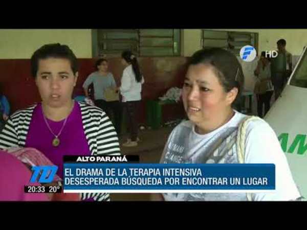 Buscan desesperadamente cama de terapia intensiva