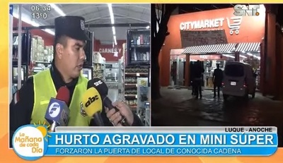 Asaltan por segunda vez mini super en Luque