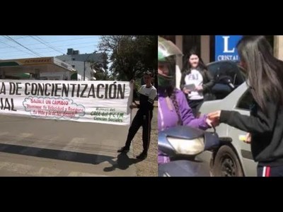 ''BAJALE UN CAMBIO'' ESTUDIANTES PRESENTARON CAMPAÑA DE EDUCACION VIAL