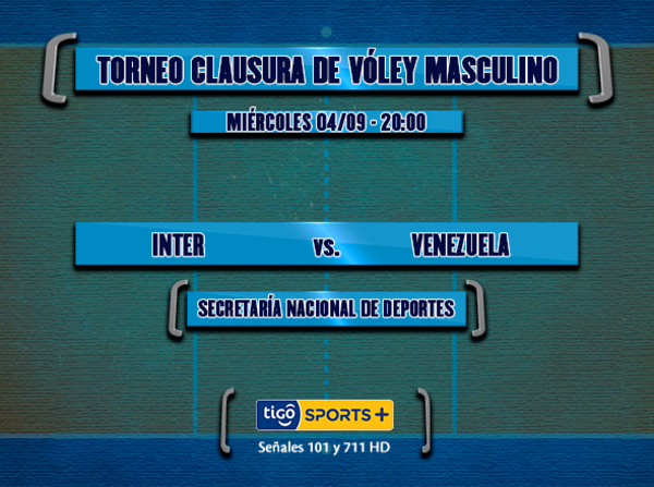 Inter y Venezuela, por el Metropolitano masculino