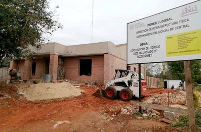 Avanza construcción del Juzgado de Paz de Ñemby a ser inaugurado en octubre | .::Agencia IP::.
