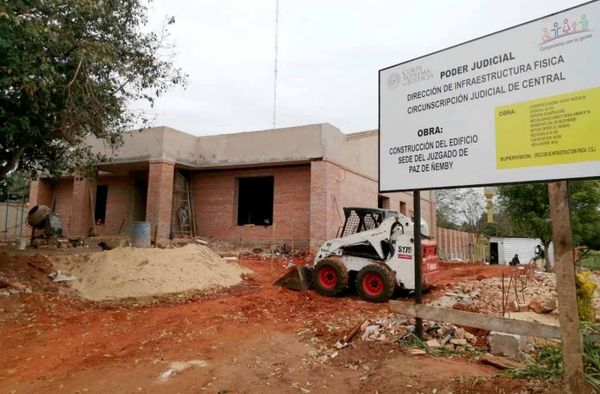 Avanza construcción del Juzgado de Paz de Ñemby a ser inaugurado en octubre | .::Agencia IP::.