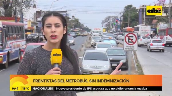 Frentistas del Metrobús, sin indemnización - ABC Noticias - ABC Color